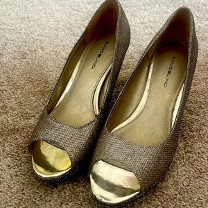 Gold Sparkly Party Heels